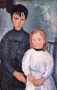 Iwo cbidren Amedeo Modigliani